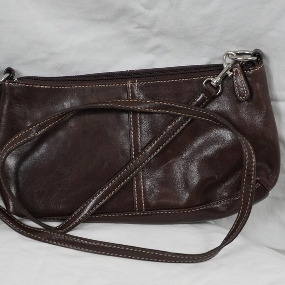 Giani Bernini Brown Leather Clutch - Picture 1 of 4